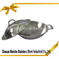 Stainless Steel fry pan with steel lid